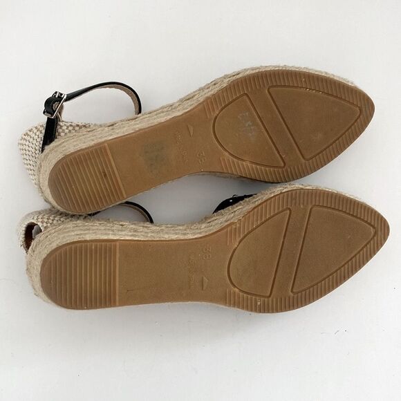 Kanna Made in Spain Leather Espadrille Strap Sandals US 7.5 Preppy Coastal Boho - Picture 10 of 10